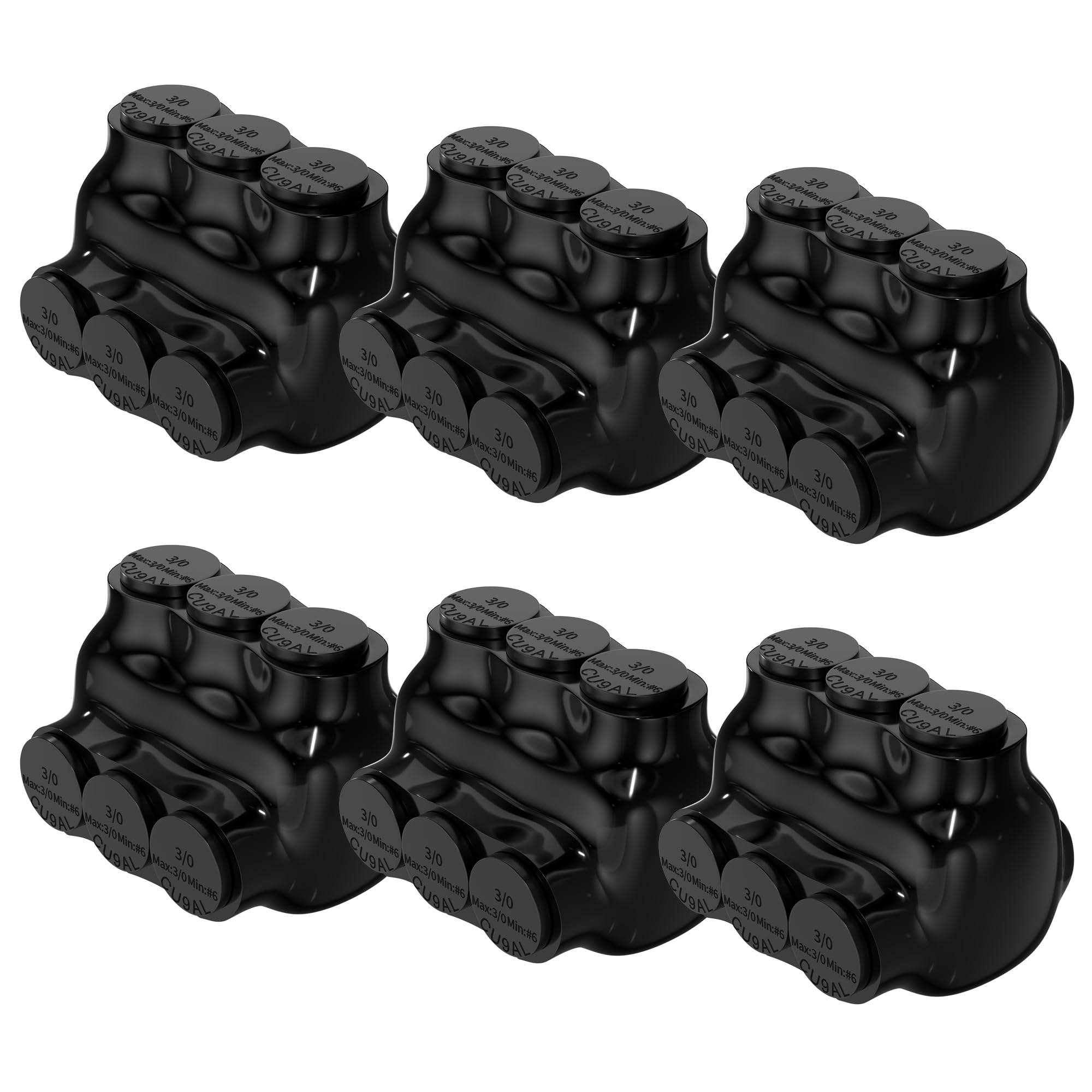 RVBOATPAT Insulated Tap Connector 3 Port 3/0-6 AWG