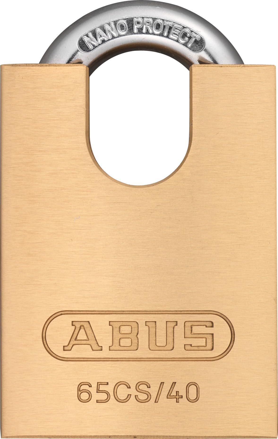 ABUS 65/40CS 40mm Brass Padlock Closed Shackle Carded