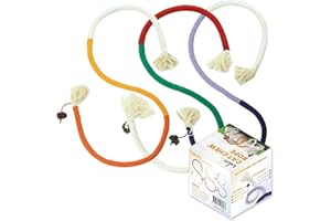 LA LUZ 2021 La Luz Cat Chew Ropes 3 Pack with Natural Catnip, Interactive Catnip Toys for Indoor Cats, Safe Teeth Cleaning Kitten Rope Toy, Durable Cat Kicker Chew Toy for All Breeds