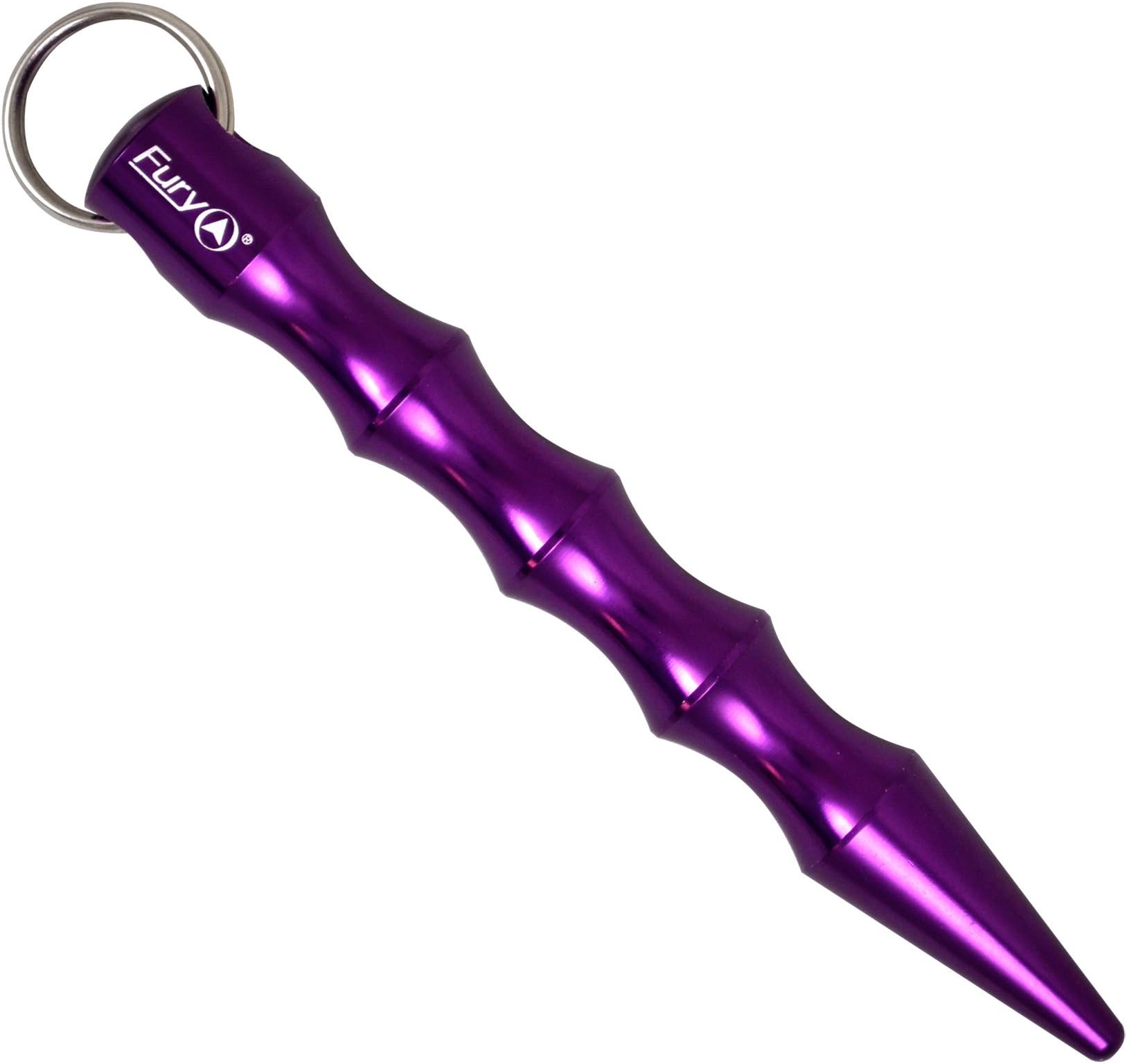 Fury Martial Arts Tactical Self Defense Keychain with Pressure Tip, 5.75-Inch, Purple