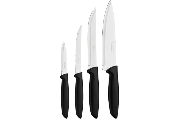 Tramontina JOGO FACAS INOX 4PC PLENUS PRE, Preto