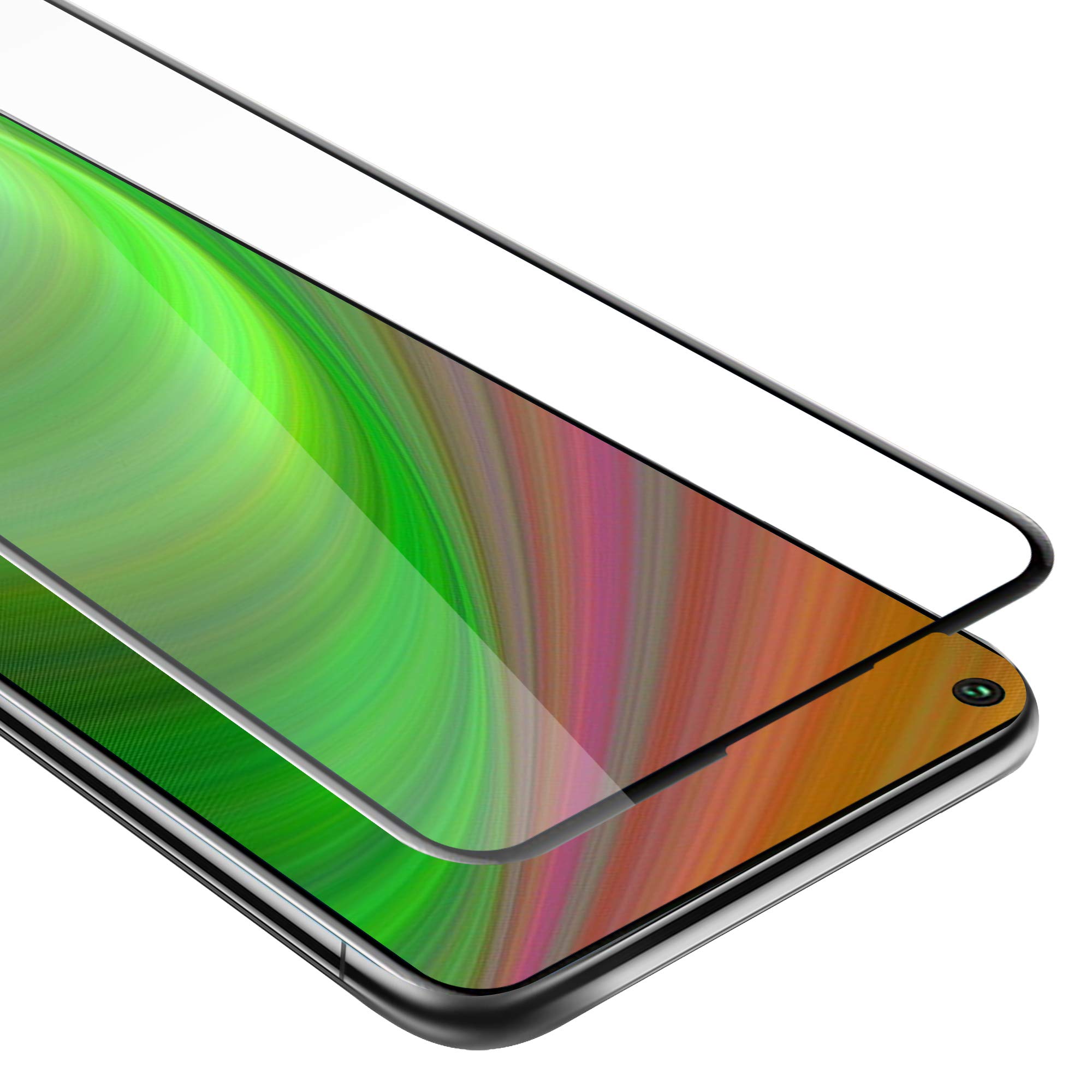 cadorabo Tempered Glass Full cover compatible with Honor 20 PRO in TRANSPARENT with BLACK - Screen Protection 3D Touch compatible with 9H Hardness - Bulletproof Display Saver