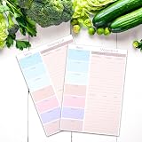 Thboxes Magnetic Weekly Meal Planner and Shopping List Pad 52 Sheets 25x17cm view 6