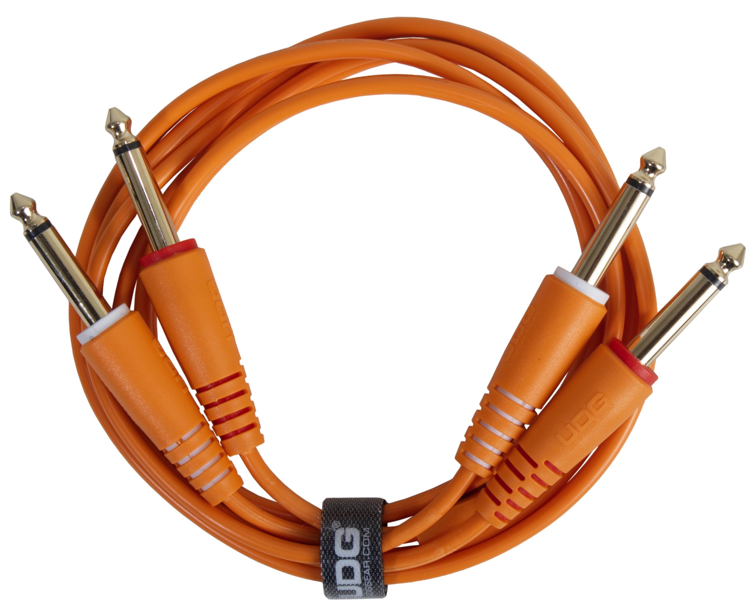 UDG Audio Cable Set 1/4'' Jack - 1/4'' Jack Orange Straight 3m