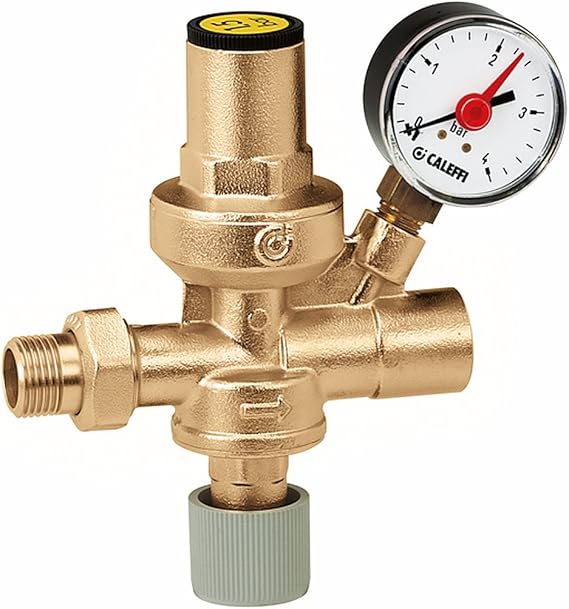 Caleffi 553140 Automatic Filling Unit 1/2'' with Manual Cock, Strainer, Check Valve.and Pressure