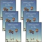 Americanflat 8x10 Picture Frame 6-Pack - Black | Front-loading design, Shatter-resistant glass, fits photos, posters and art