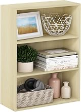 Furinno Pasir 3-Tier Book Shelf Maple 24.6 x 60.2 x 80 cm Living Room