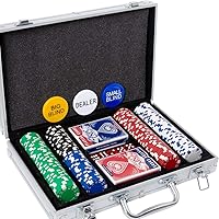 Yinlo Poker Chips Set - 200PCS / 300PCS Poker Sets with Aluminum Case, 11.5 Gram Casino Chips for Texas Holdem Blackjack…