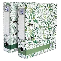 Oxford, Lever Arch File, Leaves, Pack of 2 Folders