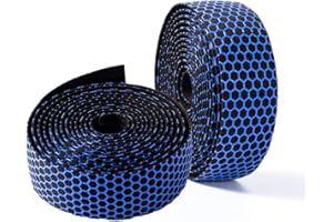 Jaswill Bike Handlebar Tapes, Road Bicycle Bar Tape, Handle Wraps 2 Rolls for Road Bikes and Cycling (Blue)