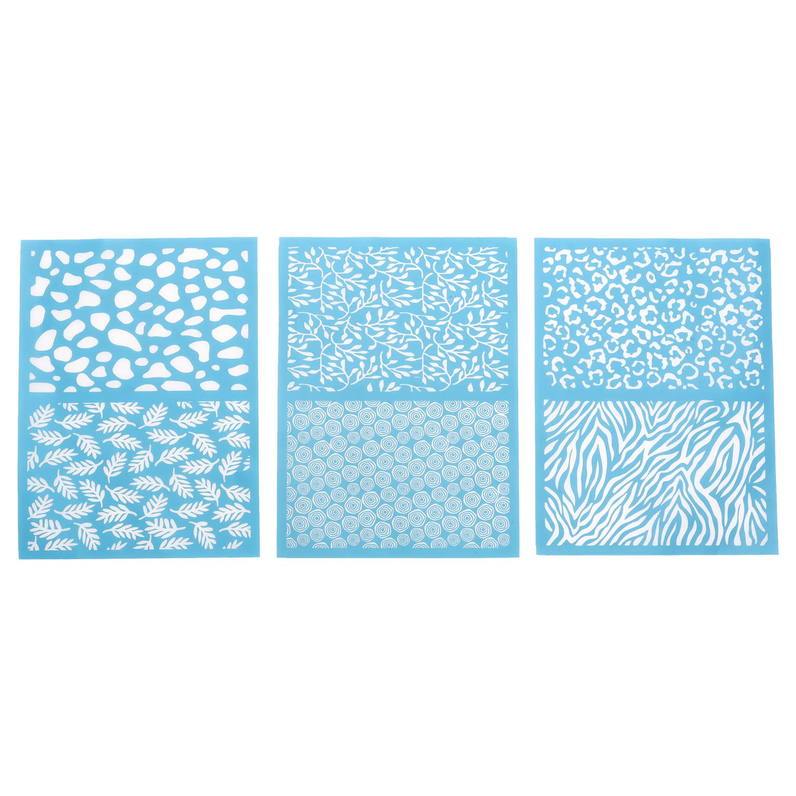 ECSiNG 3Pcs Clay Screen Printing Stencils - Silk Screen Stencils Accessories for DIY Craft Making - 12x16cm