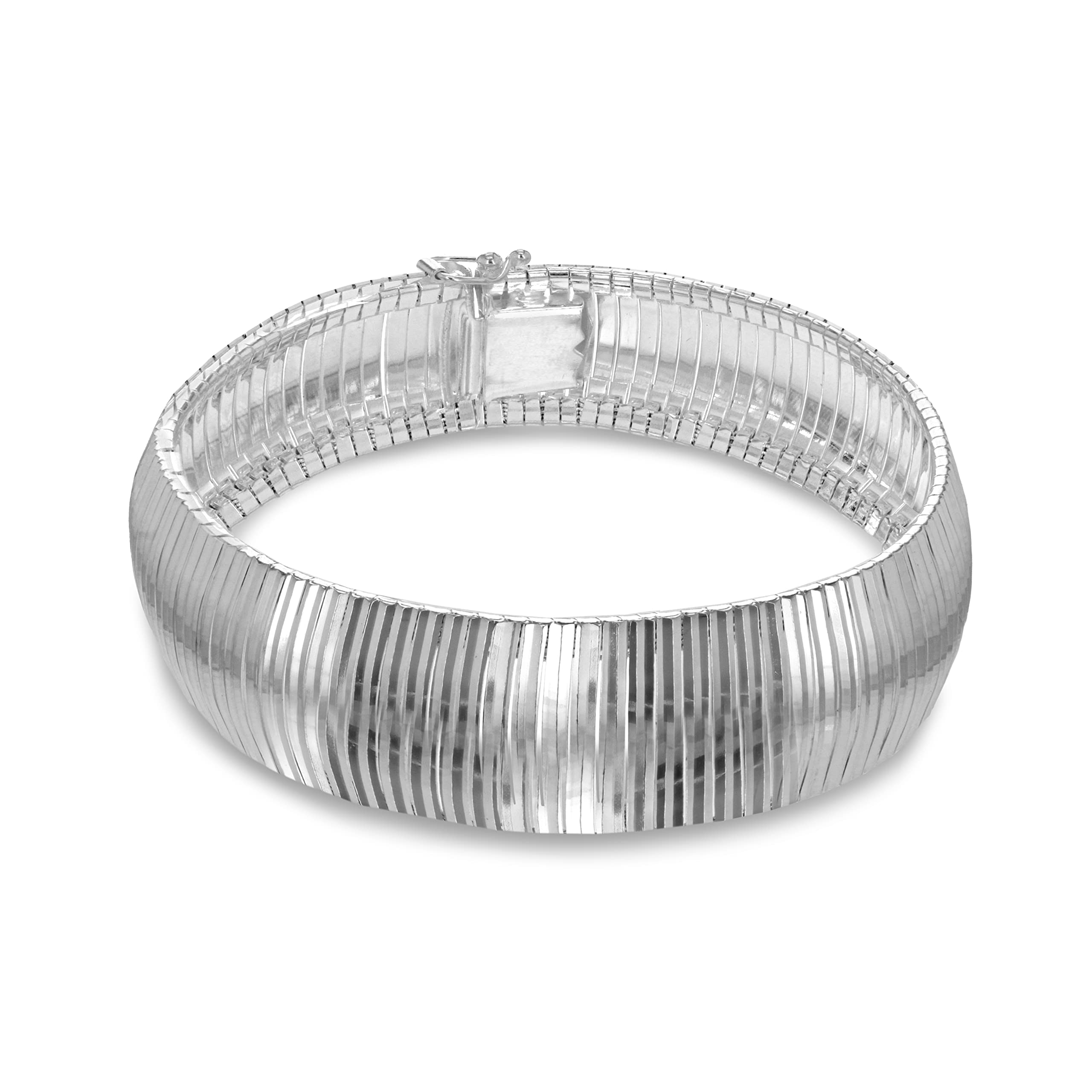 Tuscany Silver Women's Sterling Silver XL Cleopatra Bracelet of Length 19 cm/7.5 Inch