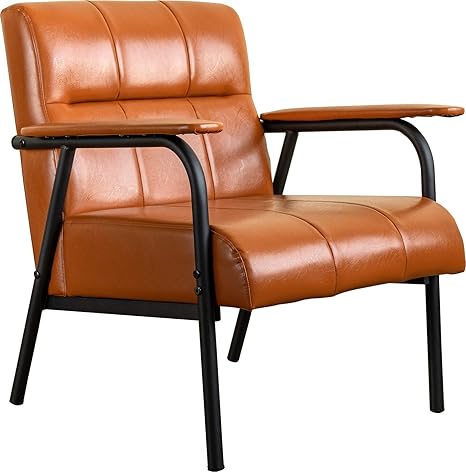 Amazon 落ち着いた雰囲気の空間つくりに レトロデザイン Pvc 一人掛け ソファ ブラウン Br ソファ カウチ オンライン通販