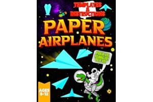 Paper Airplanes: For Kids (Ages 8-12) Ready to Fold and Fly Paper Airplane Kit with Instructions and Templates.