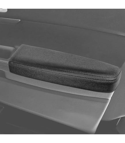 2-Piece Gray Microfiber Leather Door Panel Armrest Cover Set For 2005-2015 Toyota Tacoma – Front & Rear Fit
