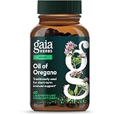 Gaia Herbs Oil of Oregano 230 mg, 60 Vegan Capsules, 60 Servings | Immune &amp; Antioxidant Support Supplement with Oregano Oil, Carvacrol &amp; Thymol, Purity Tested*