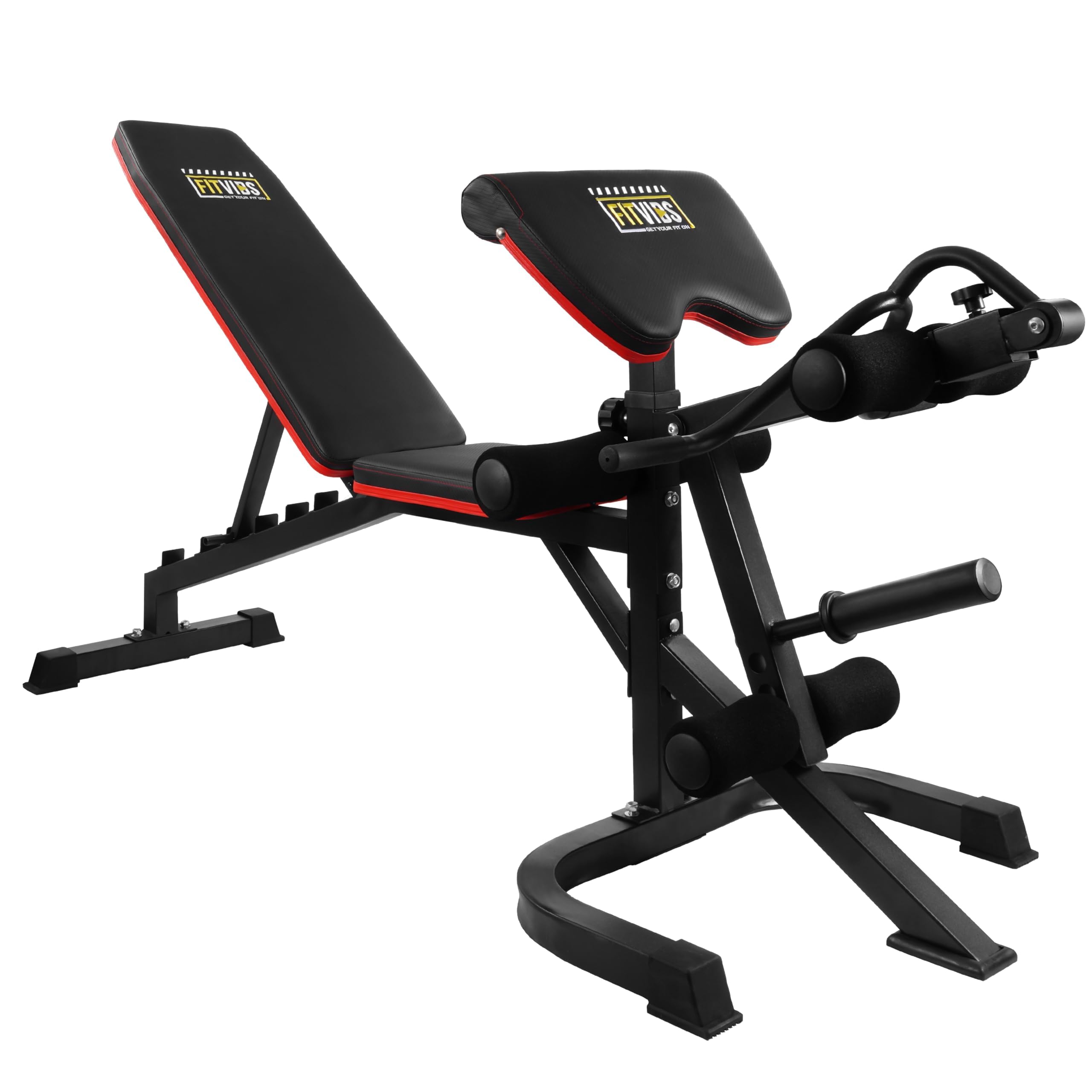 Photo 1 of ***SIMILAR ITEM*** Fitvids Adjustable Weight Bench – Workout Bench for Home Gym – 36.22" x 27.32" x 36.22" – Graphite
