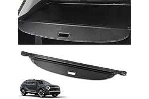 SNOWAMORE - Retractable Cargo Cover for Kia Sportage 2023-2026, OEM Fit Rear Trunk Privacy Shield, Carbon Fiber Cloth Luggage