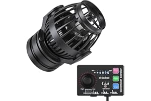 Uniclife Aquarium Wave Maker for 60-120 Gallon Fish Tanks 2100 GPH Adjustable Circulation Pump with Controller and Strong Magnetic Suction Base Submersible Power Head for Fresh and Salty Water