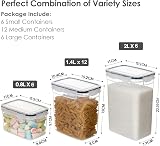 Vtopmart 24 Airtight Food Storage Containers Set, BPA-Free, 4 Sizes view 2
