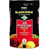Sun Gro Horticulture 8-Quart Black Gold 1310102 Purpose Potting Soil With Control, Brown/A