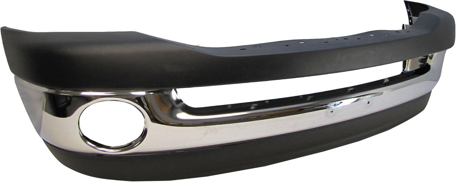 Bundle Front Bumper Chrome Face Bar Upper Pad Lower Air Dam
