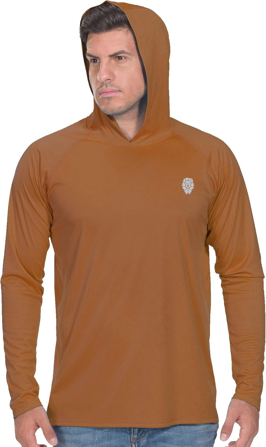 Fishing Shirts for Men Long Sleeve - Sun Protection SPF 50+ UV Tshirt Hoodies: Clothing