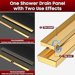 DLONE Linear Shower Drain | 36 Inch AISI 304