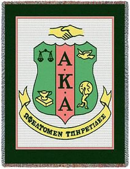 Alpha Kappa Alpha Aka Elite Afghan Blanket Amazon Co Uk Kitchen Home