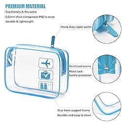 MODENGKONGJIAN TSA Approved Toiletry Bag, 3 Pcs