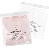 iMailer - 200 Pcs - 10" x 13" Clear Poly Bags for Clothing - Self Seal Suffocation Warning Plastic Poly Bags 1.6 Mil for Shipping, Packaging, T-Shirt - Permanent Adhesive