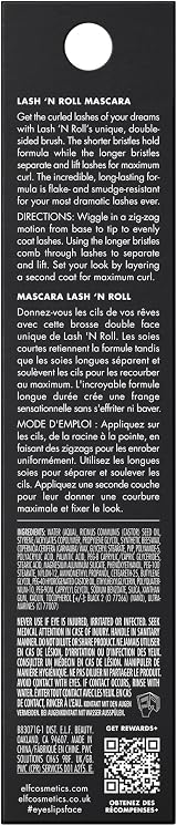 e.l.f. Lash N Roll Mascara Curling Mascara Black Vegan Cruelty-Free view 7