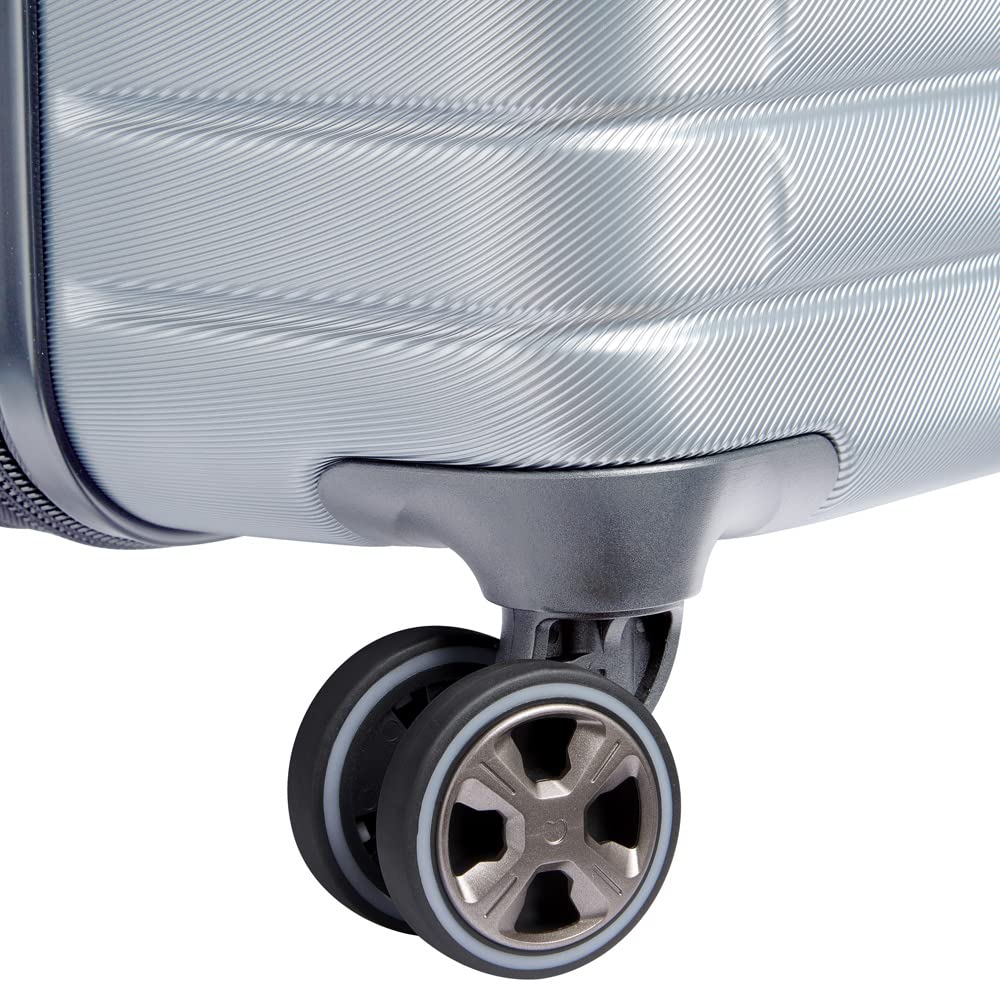 DELSEY PARIS Cruise 3.0 Hardside Expandable Luggage with Spinner Wheels, Platinum, Checked-Large 28 Inch