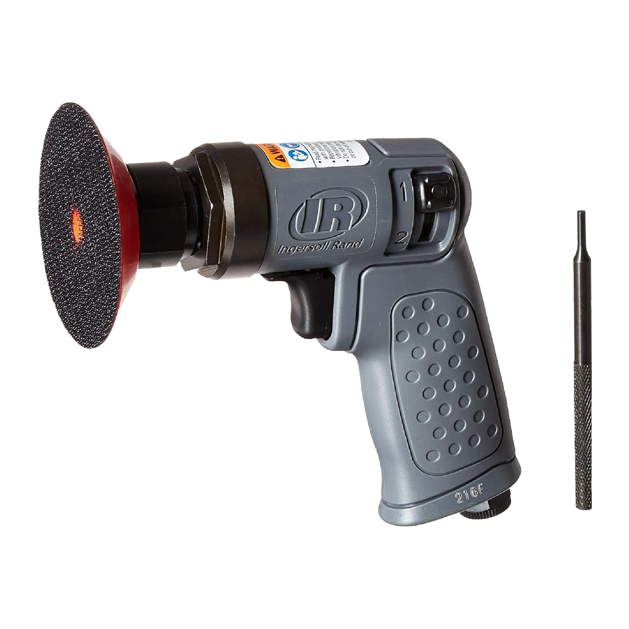 Ingersoll Rand Orbital Sander Set 3128KA, Mini Compressed Air Random Orbital Sander, Small and Compact for Sanding and Polishing Wood and Metal