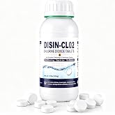 Chlorine Dioxide Tablets, Cleaning &amp; Deodorizing for Home, Kitchen, Bathroom, Travel, Drains, Toilet, Trash Can, Laundry Machine, Car &amp; Pet Area Odors, Easy-Dissolve Odor Removal Tablets, 500