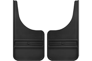 Husky Liners Universal Muddog Mud Flaps | Rubber Front Mud Flaps - 12" w/o Weight - Black | 55000