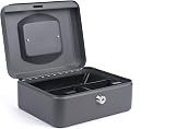 Pavo Premium 8-Inch Metal Cash Box 20 x 16 x 9 cm with 2 Keys view 4