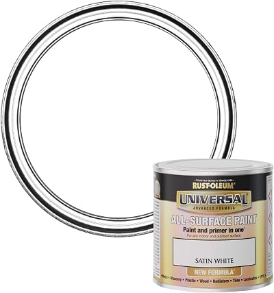 Rust-Oleum Universal Satin White 250ml - All Surface Spray Paint