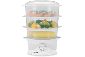 Kalorik 3 Tier Food Steamer, White