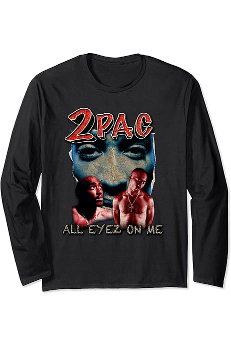 Amazon.com: Tupac All Eyez On Me Long Sleeve T-Shirt : Clothing
