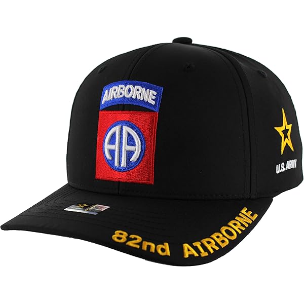 US Army 82nd Airborne with Wings Embroidered Ball Cap at
