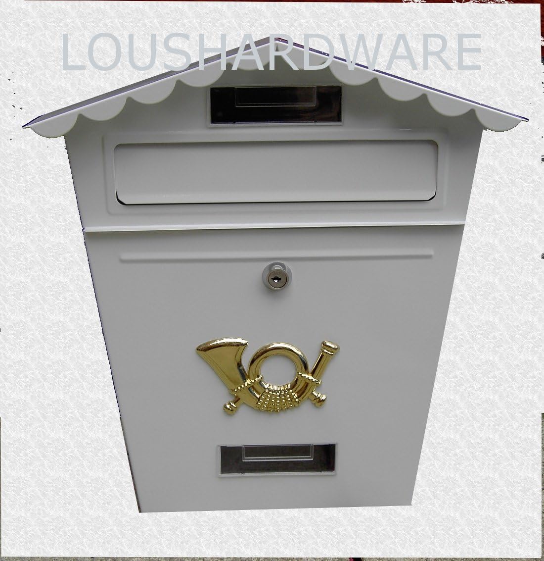 Outside White letter Mail box Amazon.co.uk DIY & Tools