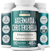 With Christensenella &amp; Akkermansia, 8 Probiotic Strains - 50 Billion CFU | 90 delayed-release capsules, 45-Day Supply, with Cranberry Extract, 50 Billion CFU Total Per Serving