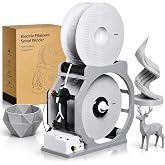 Smart Filament Respooler &ndash; Automatic Start Stop Spool Winder with Sensor Detection, Belt Gear Drive, Rewinds PLA ABS PETG TPU Nylon &amp; Welding Wire, Tangle-Free, Fully Assembled (White)