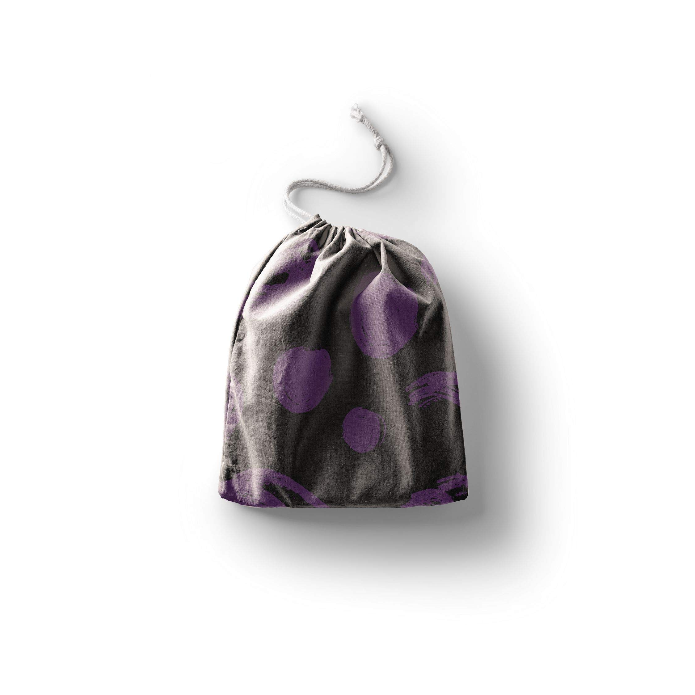 Bonamaison Printed Cotton Produce Bag with Drawstring, Reusable Grocery Bag, Biodegradable Eco-Friendly Bags, Travel Pouch, Sachet Bags, Shopping Bag, Eco Friendly, Foldable, Size: 30x40 Cm