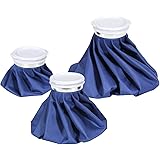 Ice Cold Pack Ohuhu Reusable Ice Bag Hot Water Bag for Injuries, Hot & Cold Therapy and Pain Relief, 3-Pack, 3 Sizes (6"/9"/1
