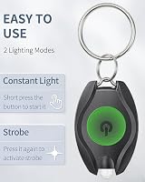 Uniclife 5 Pack LED Keychain Flashlight 14 Lumen Mini Torch 2 Modes view 3