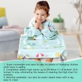 PewinGo Weaning Bib Full Cover Waterproof Long Sleeve Grey view 2