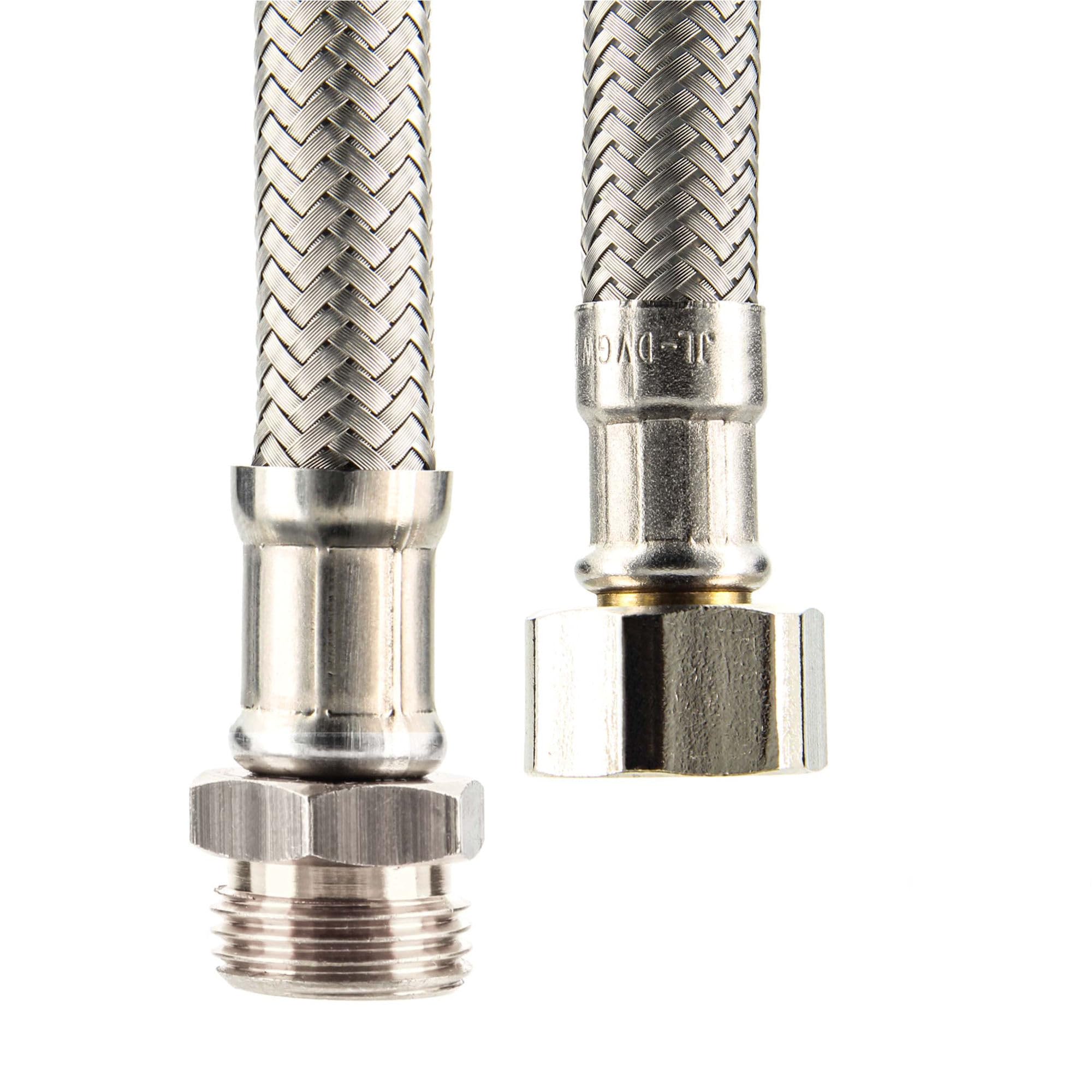 Sanitary Connection Hose Extension 3/7 Inch Union Nut x 3/8 Inch Male Thread Length 2000 mm