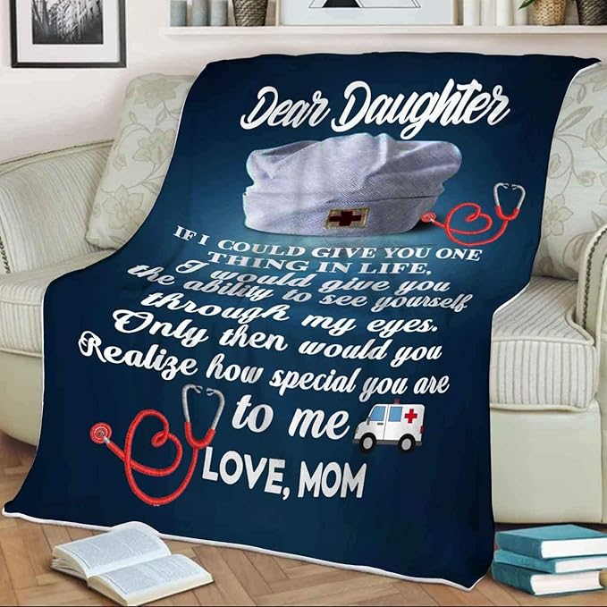 My Precious Daughter Premium Blanket, Premium Fleece